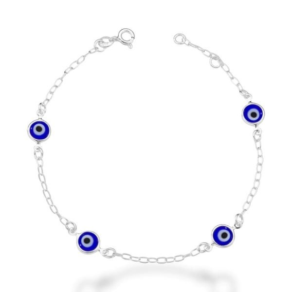 Pulseira Olho Grego (azul escuro) - PRATA 925 - Image 3