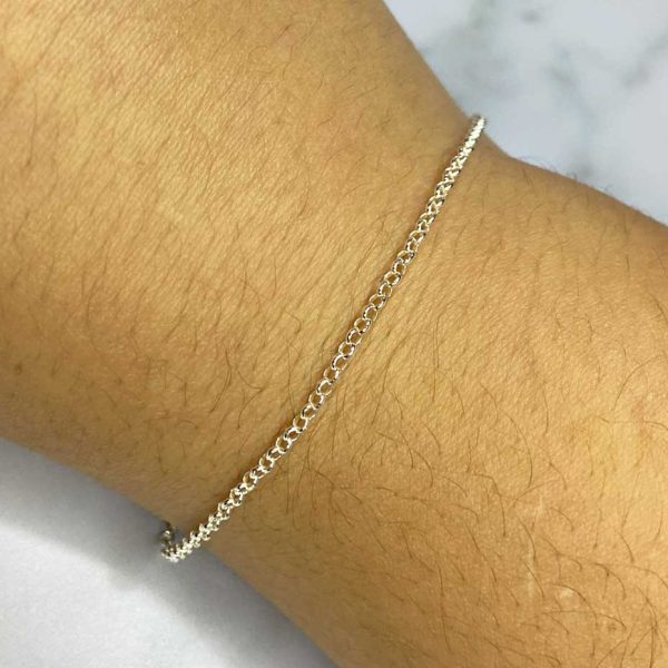 Pulseira Elo Português - PRATA 925