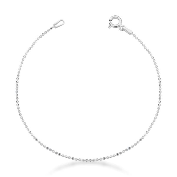 Pulseira de Bolinhas Diamantadas - PRATA 925 - Image 2